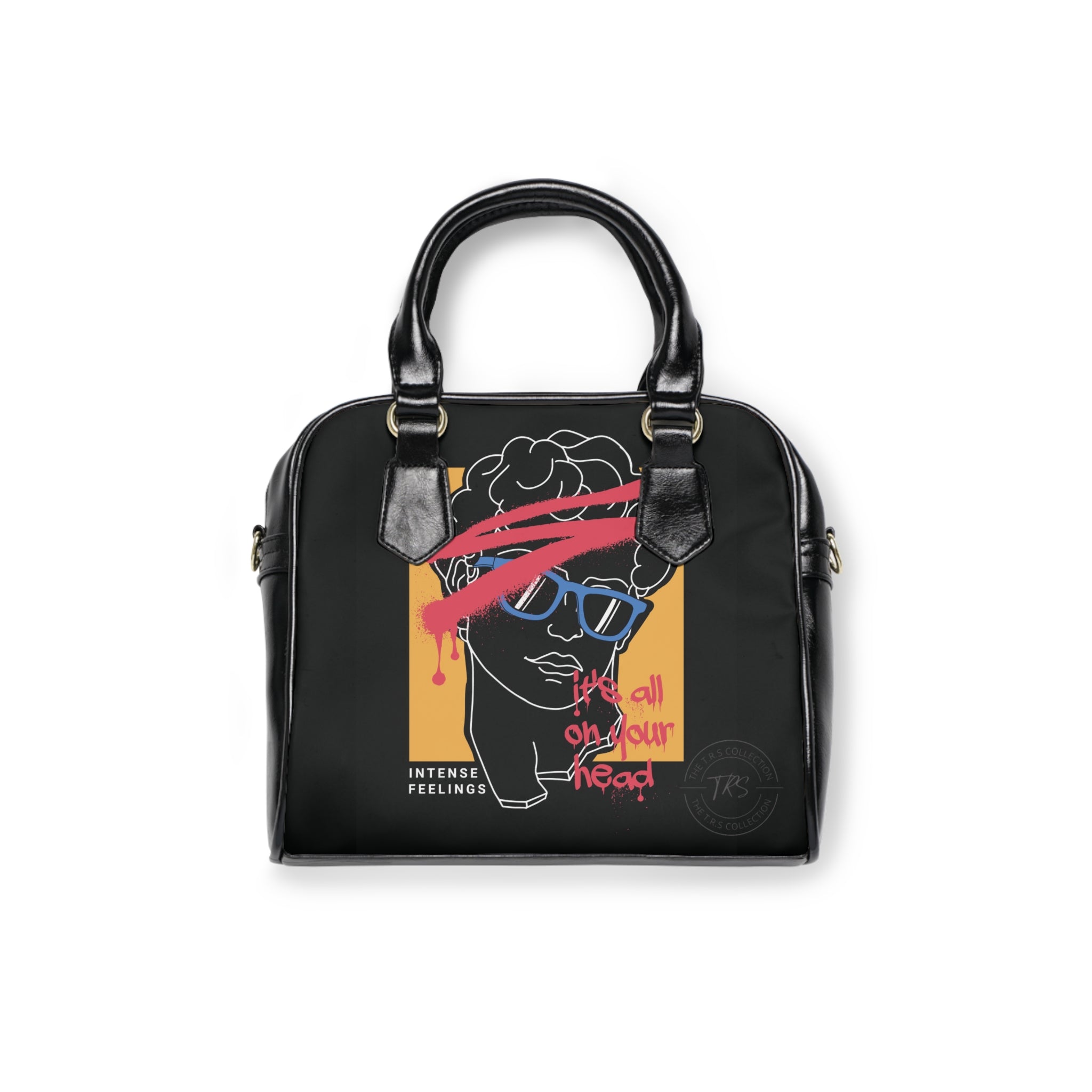 The TRS — Retro Neon Portrait Shoulder Bag (“It’s all in your head”)