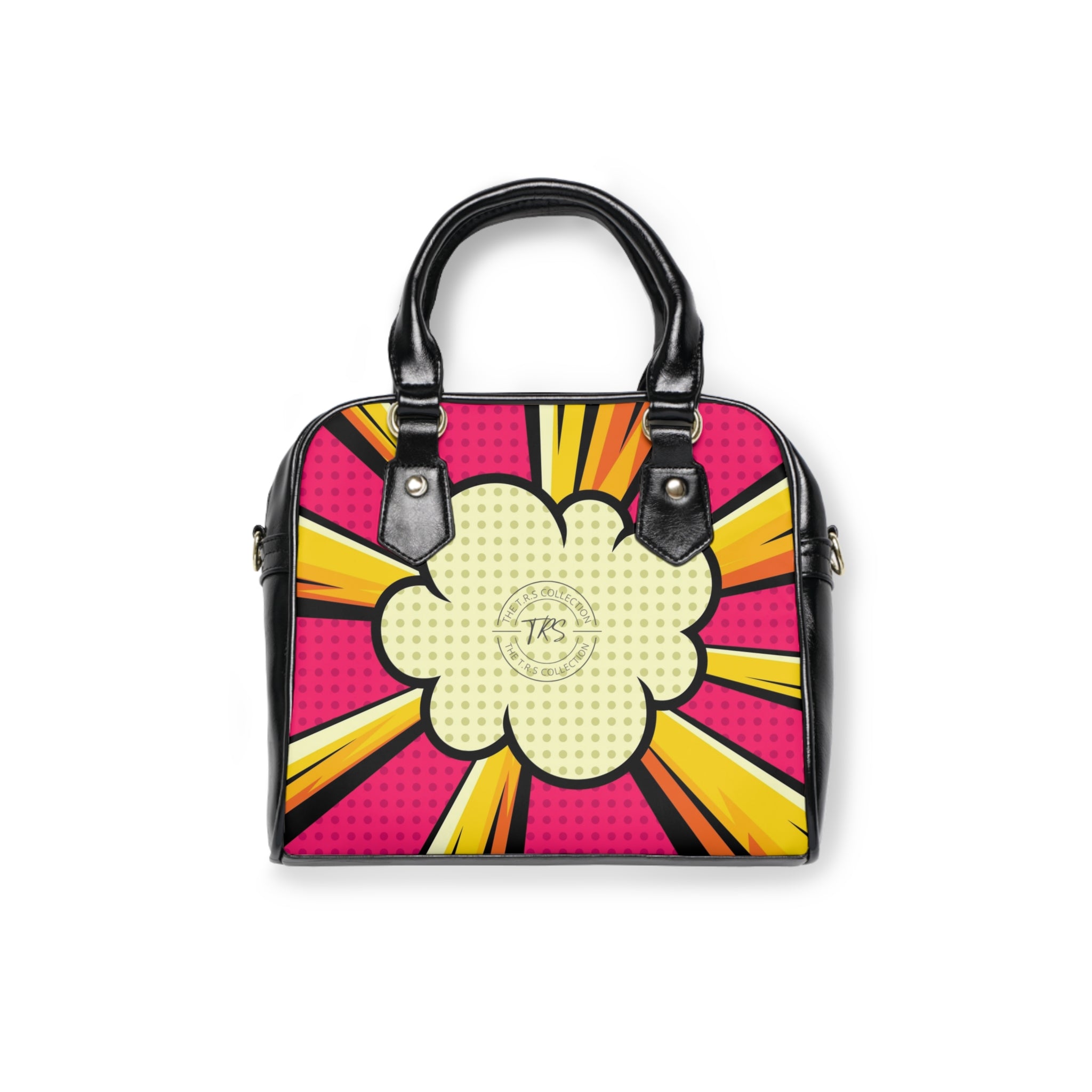 The TRS Premium Super Cute Yellow & Pink Pop Art Tote Bag