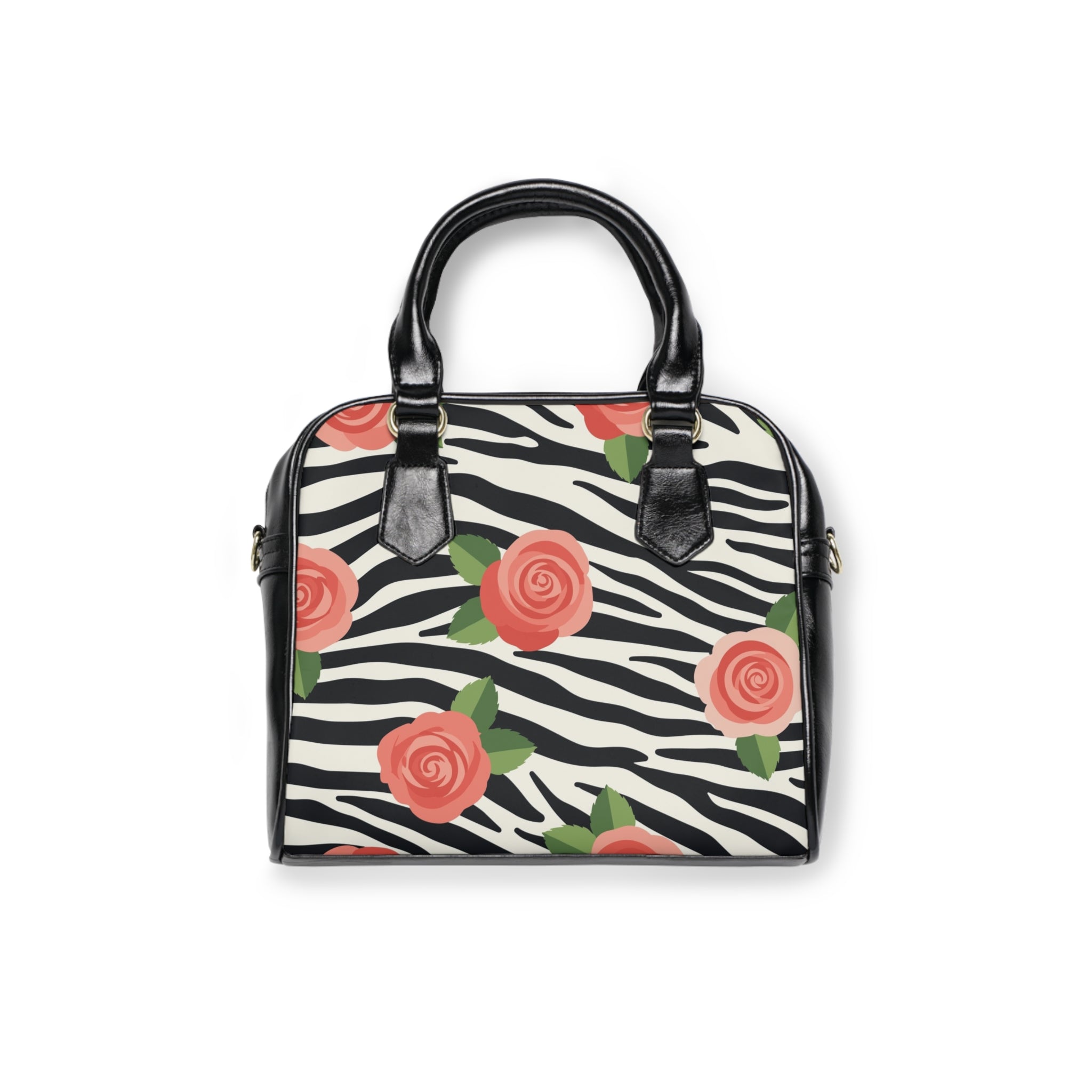 The TRS Premium Floral Zebra Shoulder Handbag —
