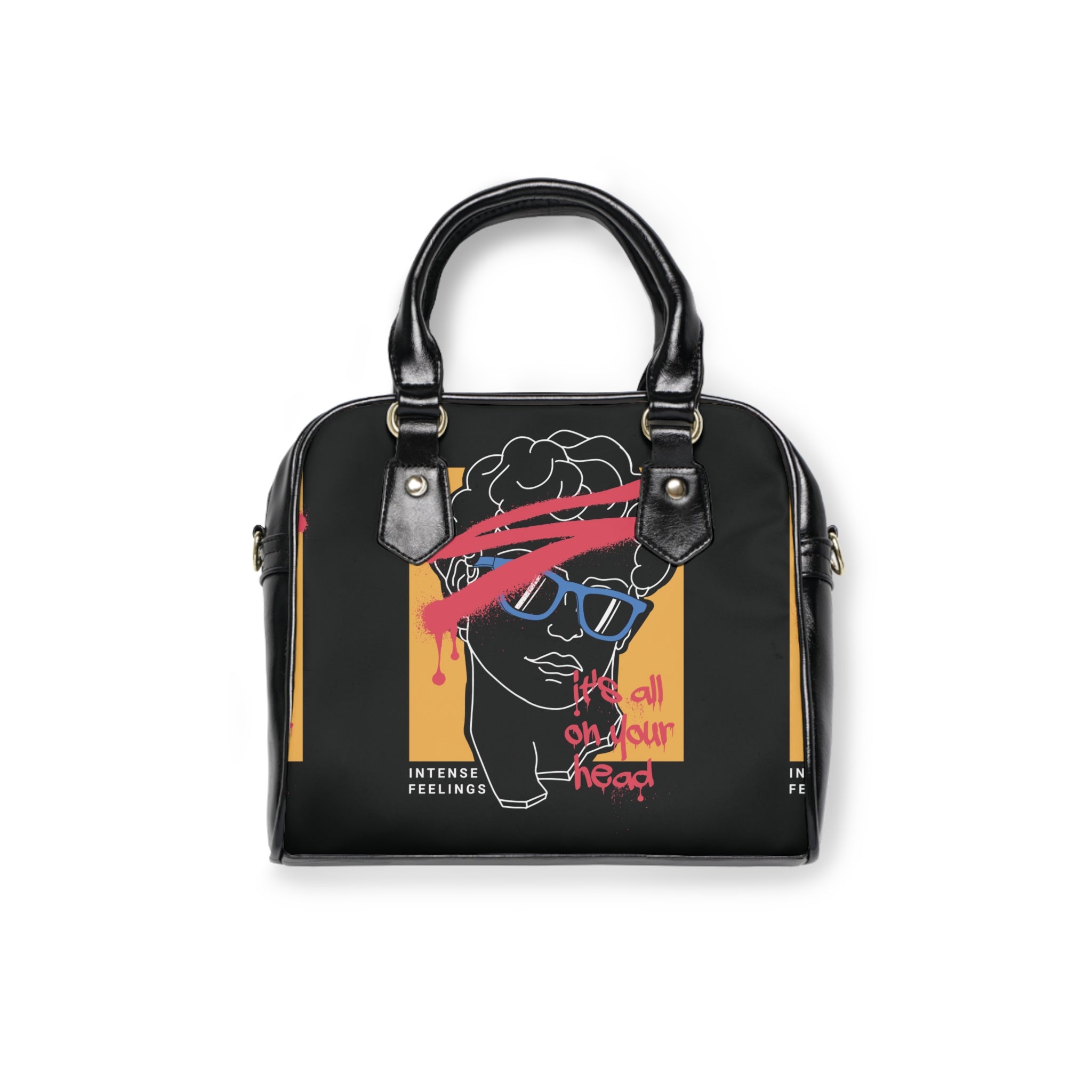 The TRS — Retro Neon Portrait Shoulder Bag (“It’s all in your head”)