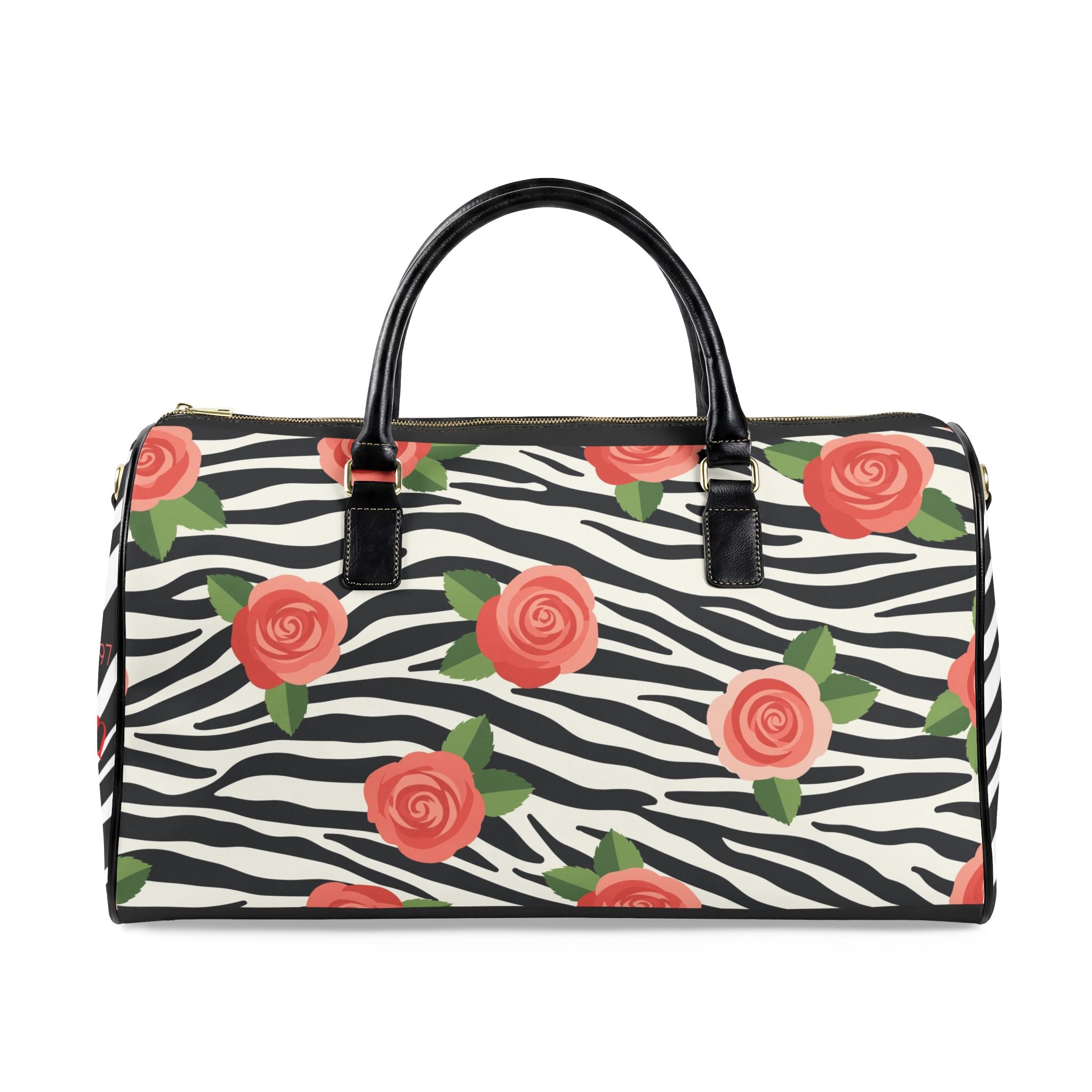 The TRS Zebra & Rose Large Travel Bag