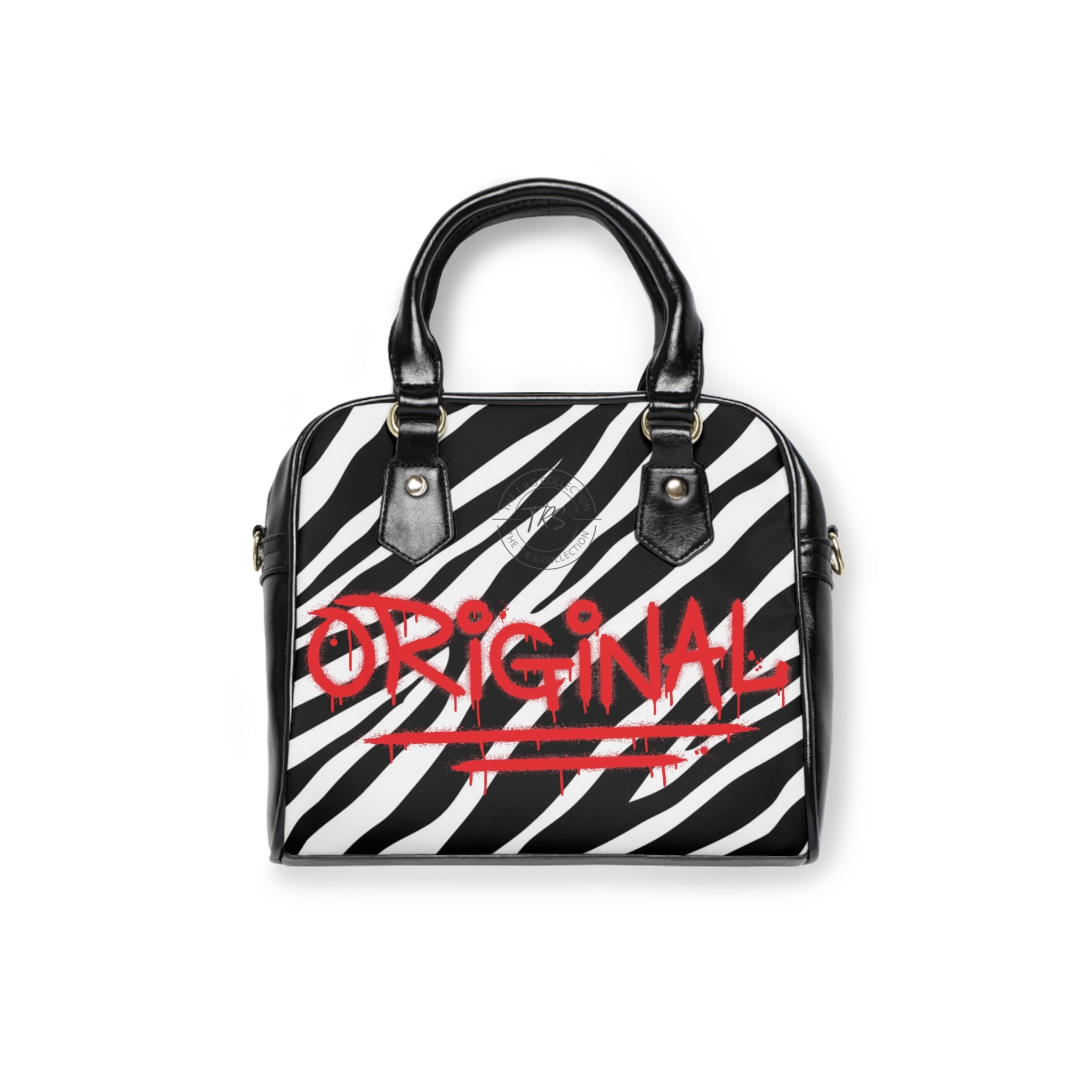 The TRS Premium Floral Zebra Shoulder Handbag —
