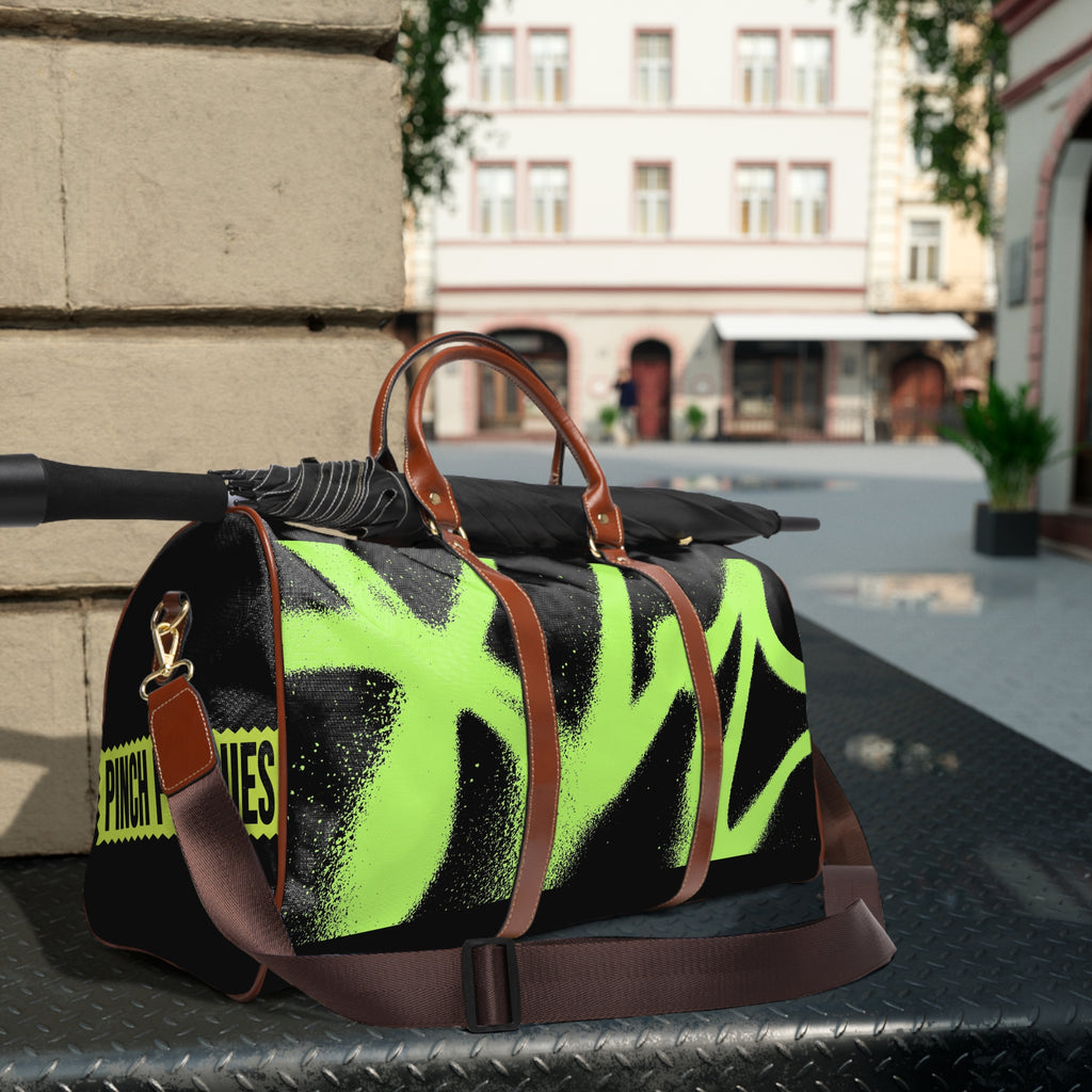 Neon Graffiti Waterproof Travel Bag