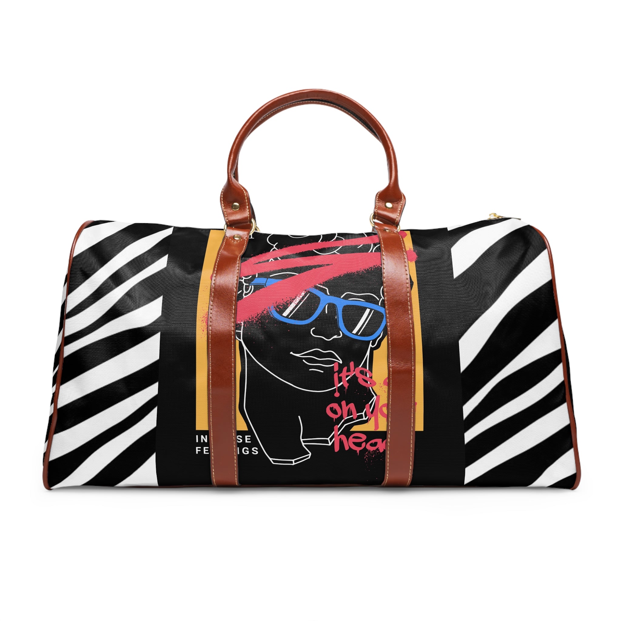 The TRS Premium Zebra Chic Waterproof Travel Duffel —