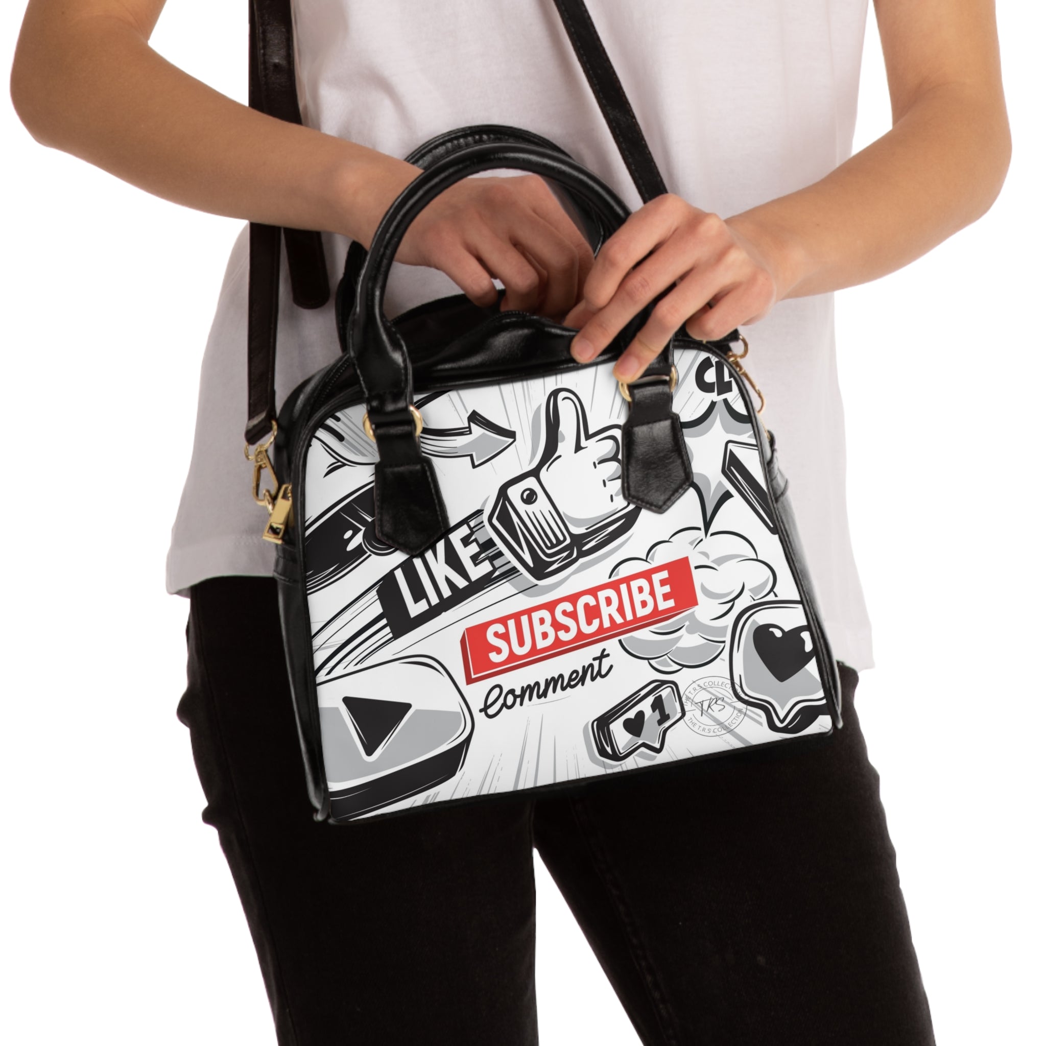 The TRS— 'Subscribe, Like, Comment' Premium Handbag