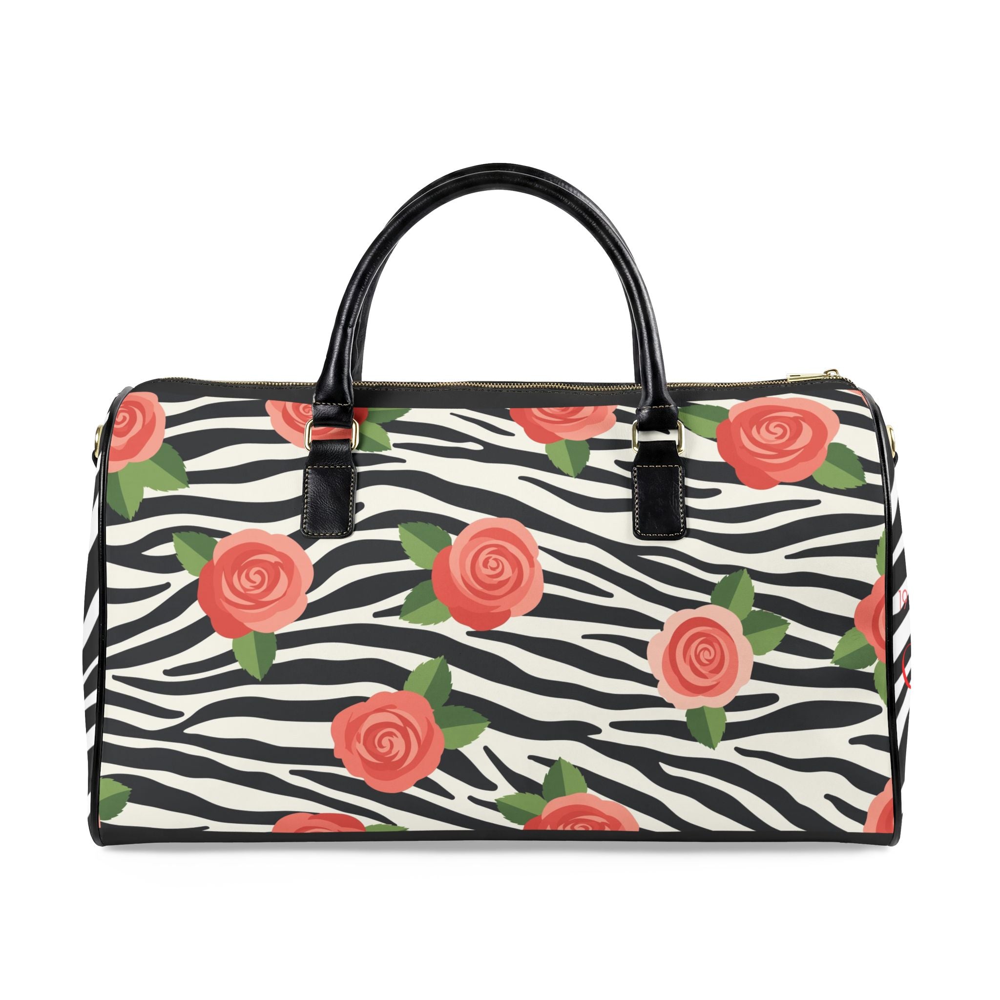 The TRS Zebra & Rose Large Travel Bag