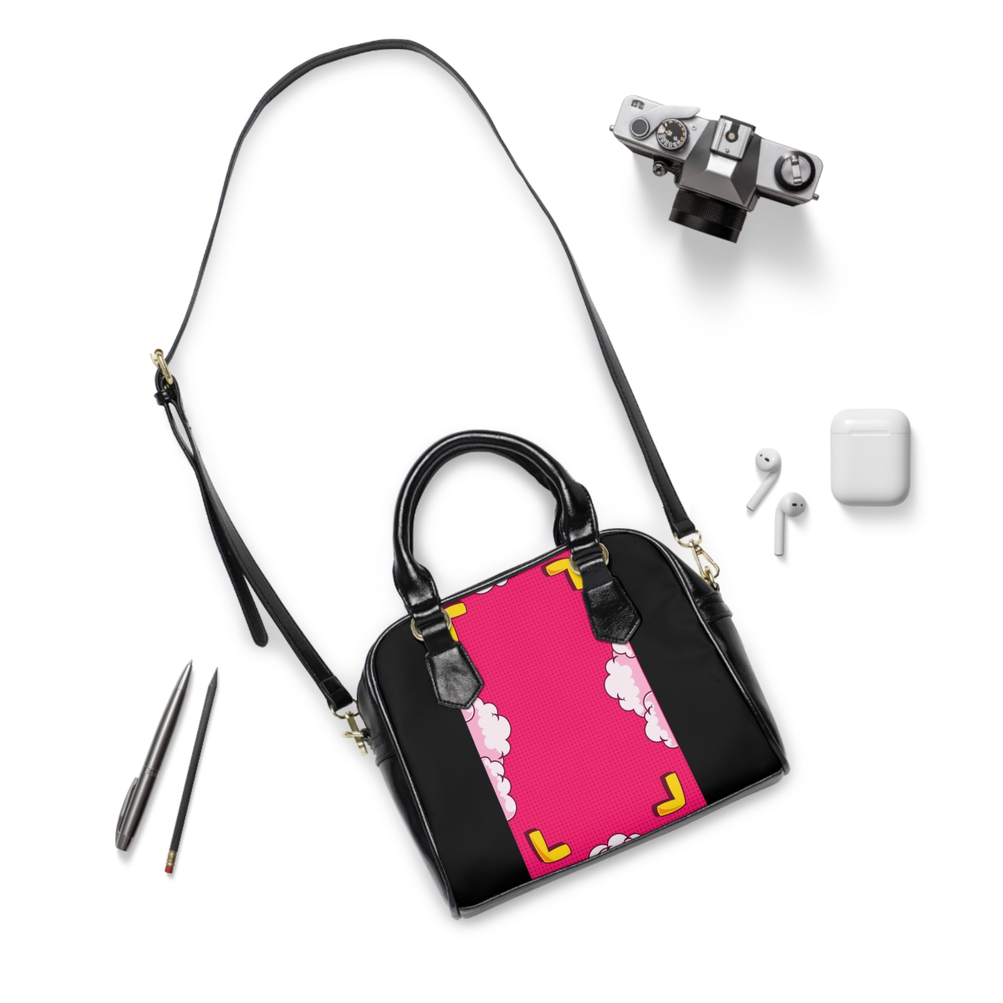 The TRS Vibrant Pink Pop Art Handbag